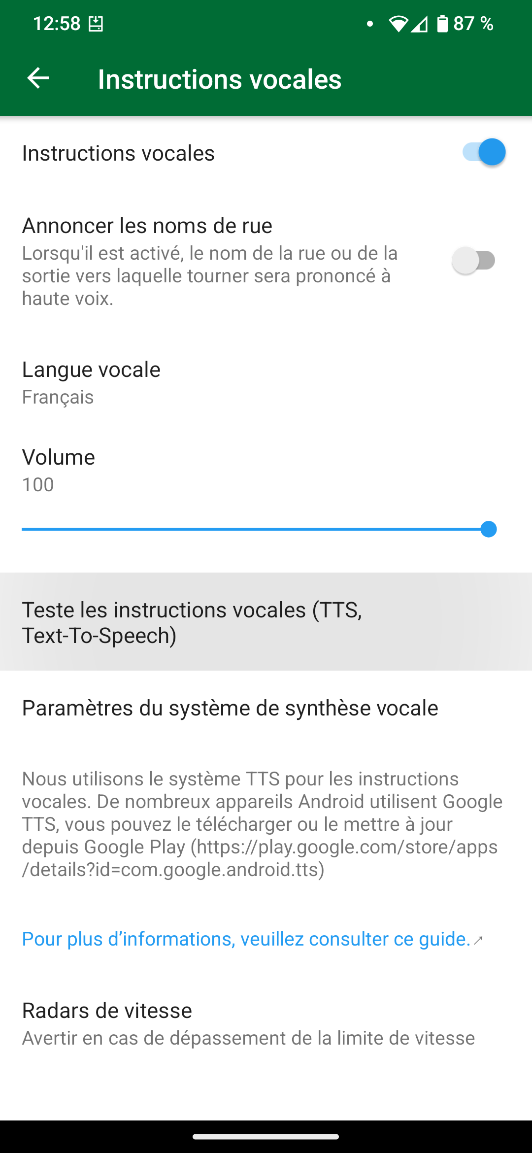 Test TTS